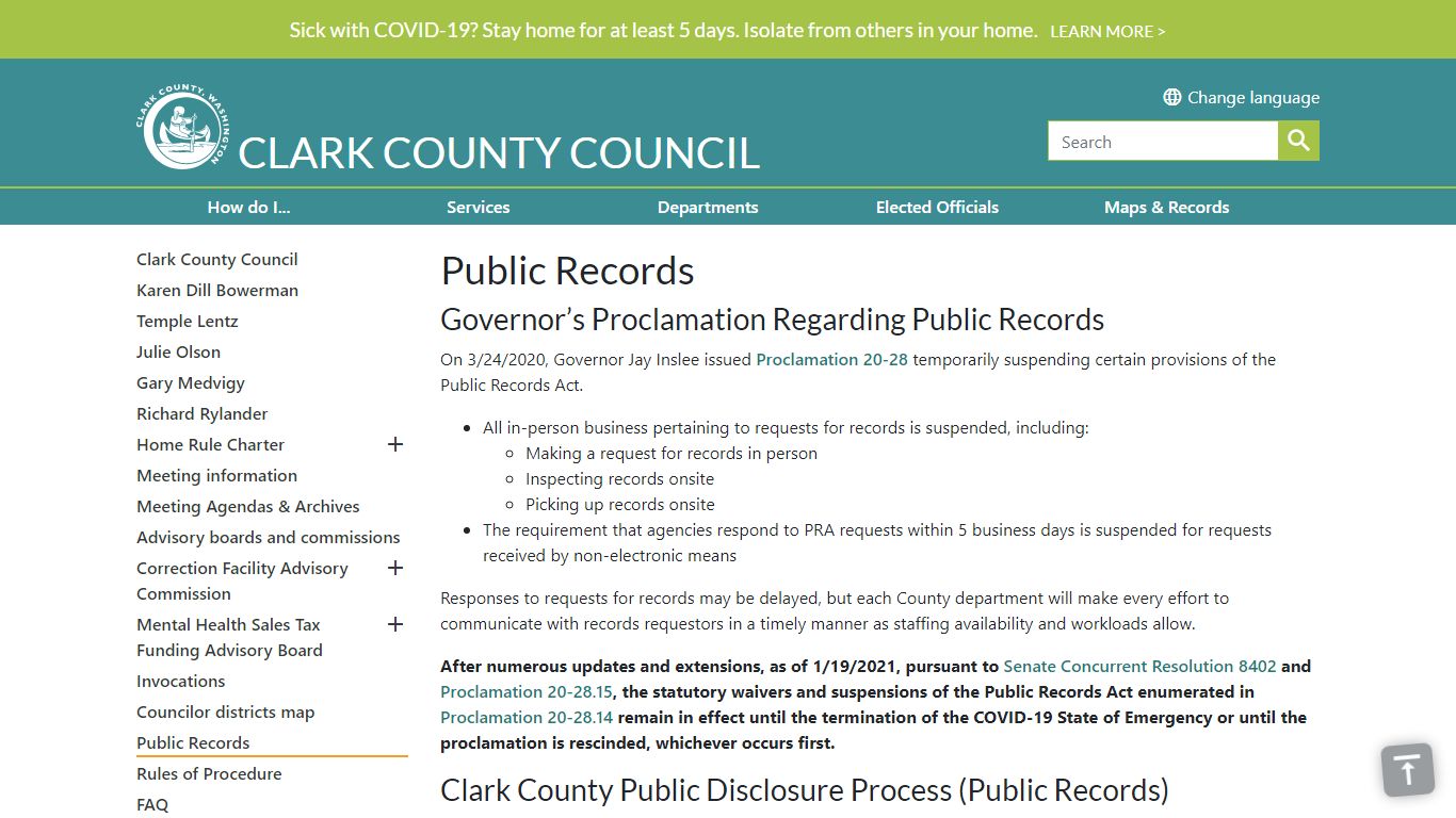 Public Records | Clark County